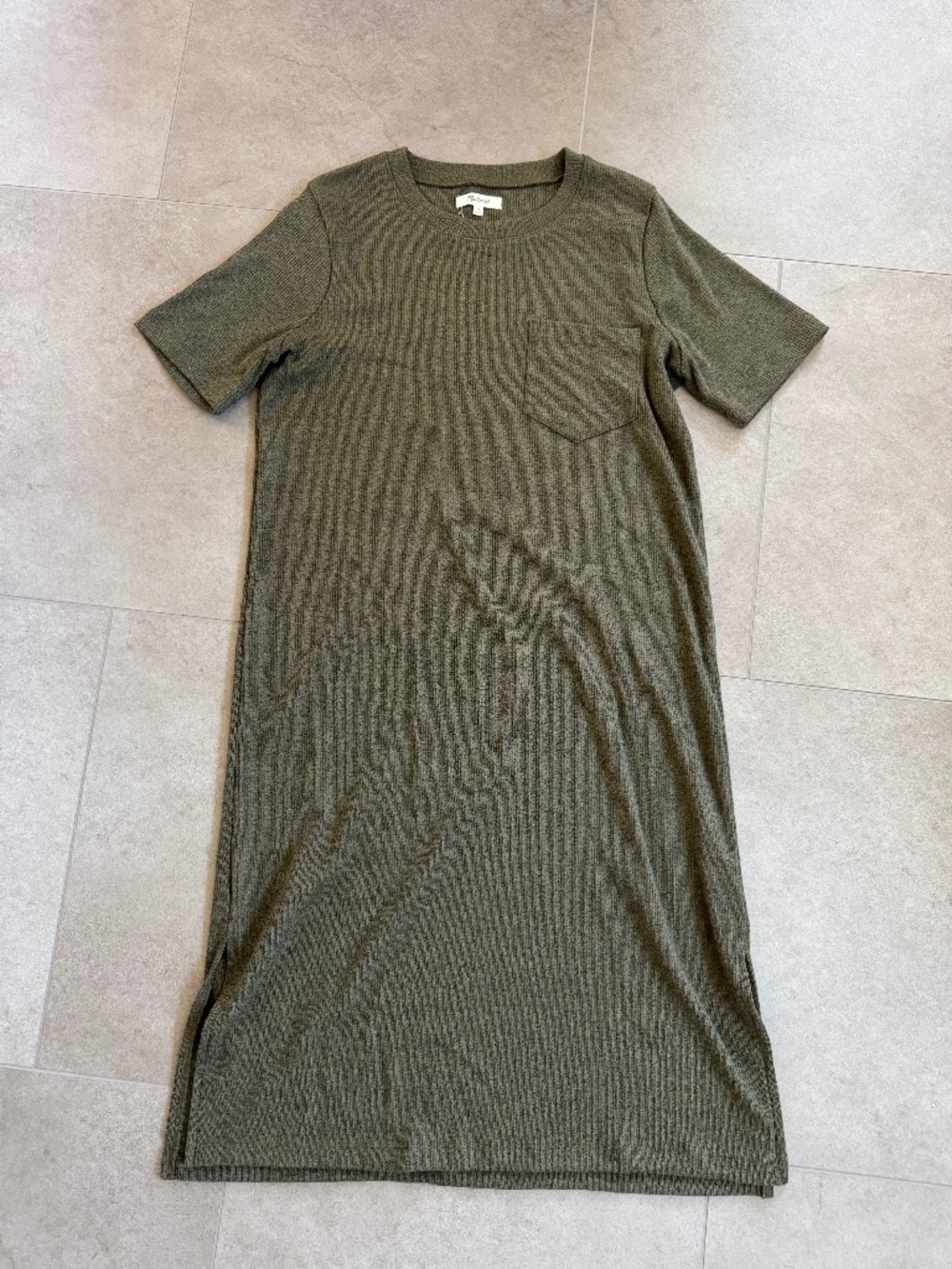 Madewell Ribbed Tee Shirt Dress